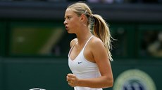 Maria Šarapovová ve finále Wimbledonu v roce 2004 proti Sereně Williamsové Maria Šarapovová ve finále Wimbledonu v roce 2004 proti Sereně Williamsové