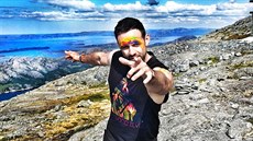 Michal Foret při natáčení klipu Rockstar Michal Foret při natáčení klipu Rockstar