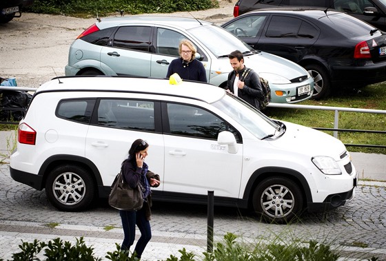 Pijídí taxi objednané pes mobilní aplikaci Liftago.