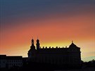 Broumovský klášter večerní Broumovský klášter večerní