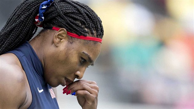 Americká tenistka Serena Williamsová v olympijském utkání s Australankou Darjou... Americká tenistka Serena Williamsová v olympijském utkání s Australankou Darjou...