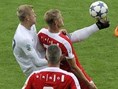 Utkání Karviné s Brnem bylo velkou bitvou, jak ukazuje i souboj domácího Filipa... Utkání Karviné s Brnem bylo velkou bitvou, jak ukazuje i souboj domácího Filipa...