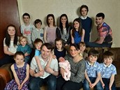 Sue a Noel Radfordovi a jejich děti v roce 2015 Sue a Noel Radfordovi a jejich děti v roce 2015