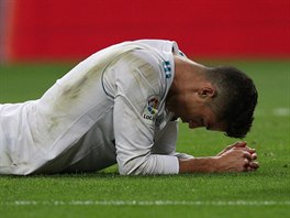 Cristiano Ronaldo z Realu Madrid po porce s Betisem Sevilla.