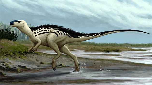 Rekonstrukce moné podoby prvního eského dinosaura, který dostal jméno...