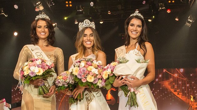 esk Miss Earth 2017 Iva Uchytilov, esk Miss 2017 Michaela Habov a esk Miss Supranational 2017 Tereza Vlkov (Brno, 23. z 2017)