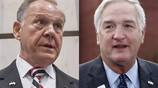 Republikáni Roy Moore (vlevo) a Luther Strange se utkali v primárkách (26. září... Republikáni Roy Moore (vlevo) a Luther Strange se utkali v primárkách (26. září...