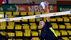 Filip Kramar na tréninku volejbalového Ústí nad Labem. Filip Kramar na tréninku volejbalového Ústí nad Labem.