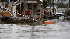 Následky hurikánu Maria v Salinasu v Portoriku. (21. záí 2017)