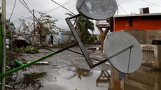 Následky hurikánu Maria v Salinasu v Portoriku. (21. záí 2017)