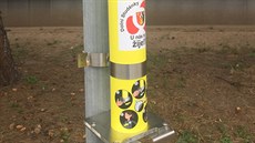 Automat na jednorázové obecní reflexní terčíky má v Dolních Studénkách na... Automat na jednorázové obecní reflexní terčíky má v Dolních Studénkách na...