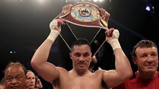 Novozélandský boxer Joseph Parker slaví titul profesionálního mistra světa v... Novozélandský boxer Joseph Parker slaví titul profesionálního mistra světa v...