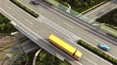 Vizualizace dálnice D4 u Příbrami Vizualizace dálnice D4 u Příbrami