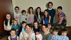 Sue a Noel Radfordovi a jejich děti v roce 2015 Sue a Noel Radfordovi a jejich děti v roce 2015