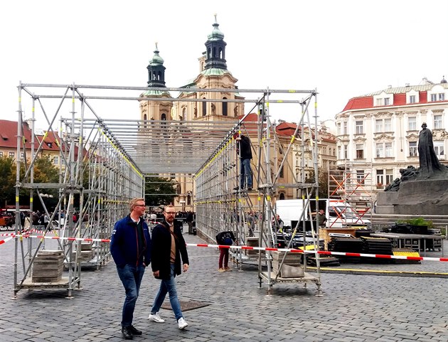 Pípravy na festival svtla Signal