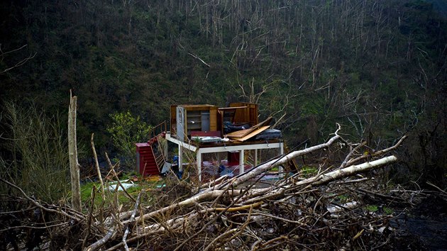 Nsledky huriknu Maria v Portoriku (3. jna 2017)