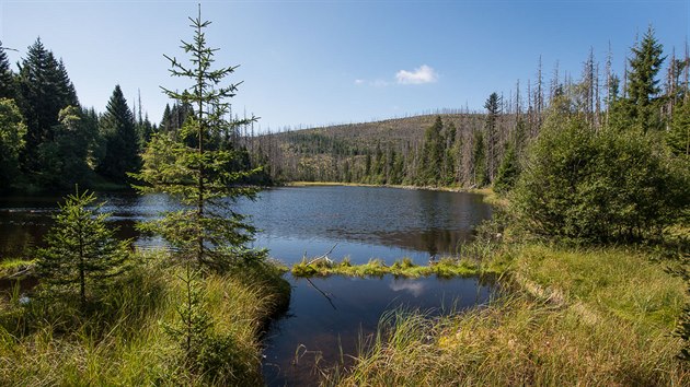 Jezero Laka je nejmen a nejve poloen na umav.