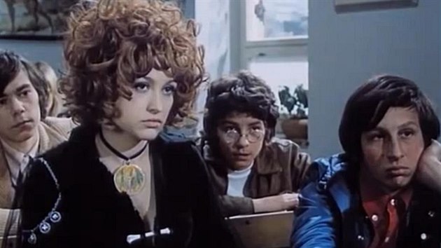 Petra ernock a Jan Kraus ve filmu Dvka na kotti (1971)