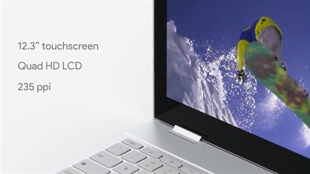 Chromebook Google Pixelbook m pomrn irok rmeky displeje.