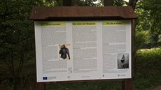 Tabule přibližující život horníků v Krupce. Tabule přibližující život horníků v Krupce.