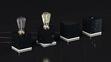 Vítězný návrh soutěže The Cube, designová sada stolní lampičky, reproduktoru a... Vítězný návrh soutěže The Cube, designová sada stolní lampičky, reproduktoru a...