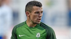 Ofenzivní fotbalista Vladimir Jovovič z Jablonce v zápase s Boleslaví. Ofenzivní fotbalista Vladimir Jovovič z Jablonce v zápase s Boleslaví.