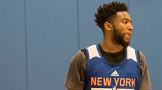 Chasson Randle na tréninku New York Knicks Chasson Randle na tréninku New York Knicks