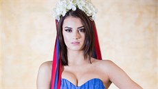 Česká Miss Earth 2017 Iva Uchytilová v národním kostýmu Česká Miss Earth 2017 Iva Uchytilová v národním kostýmu