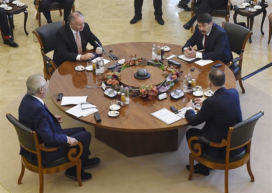 Setkání prezident Visegrádské skupiny v maarském Szekszárdu (14. íjna 2017)
