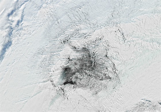 Satelitní snímek Weddellovy polynie z loského roku