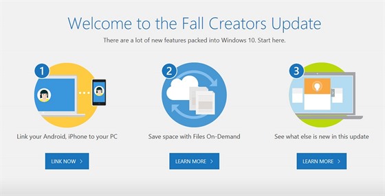 Microsoft vydal novou verzi Windows 10 s oznaením Fall Creators Update.