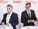 Lubomír Zaorálek a Andrej Babi pi volební superdebat iDNES.cz a MF DNES v...