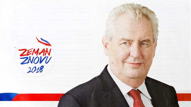 Reklamní leták na podporu Miloše Zemana v prezidentských volbách v lednu 2018 Reklamní leták na podporu Miloše Zemana v prezidentských volbách v lednu 2018