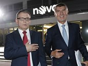 Lubomír Zaorálek a Andrej Babiš (19. října 2017) Lubomír Zaorálek a Andrej Babiš (19. října 2017)