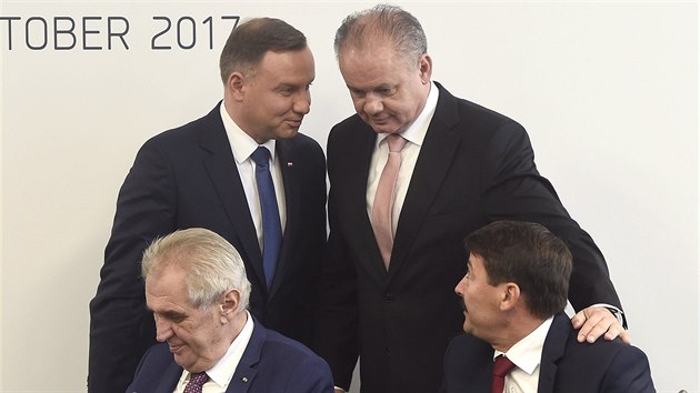 Setkn prezident Visegrdsk skupiny v maarskm Szekszrdu (14. jna 2017)