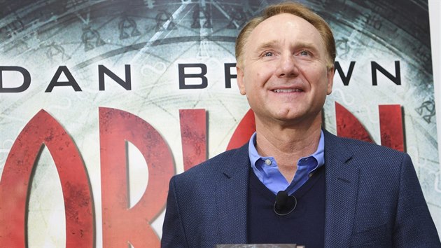 Americký spisovatel Dan Brown pedstavil na kniním veletrhu ve Frankfurtu svou...