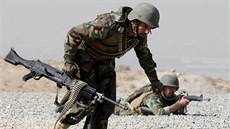 Cviení afghánské armády nedaleko Kábulu (17. íjna 2017)