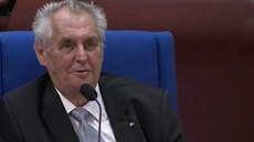 Prezident Milo Zeman v úterý v poledne promluvil ped Parlamentním...