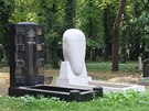 Náhrobek na praském idovském hbitov  na  Olanech