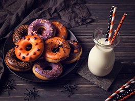 Halloweensk donuty