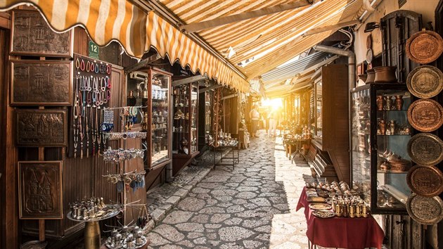 Trh v historickm stedu Sarajeva
