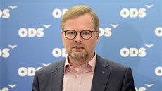 Předseda ODS Petr Fiala vystoupil v Praze na tiskové konferenci po prvním... Předseda ODS Petr Fiala vystoupil v Praze na tiskové konferenci po prvním...