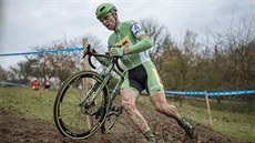 Emil Hekele na čtvrtém podniku národního cyklokrosového poháru v Holých Vrších. Emil Hekele na čtvrtém podniku národního cyklokrosového poháru v Holých Vrších.