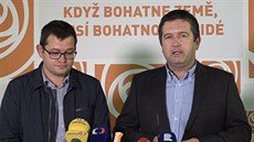 Z páteční tiskové konference ČSSD Z páteční tiskové konference ČSSD