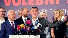 Andrej Babiš na tiskové konferenci hnutí ANO k výsledkům voleb do Poslanecké... Andrej Babiš na tiskové konferenci hnutí ANO k výsledkům voleb do Poslanecké...