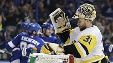 Branká Pittsburghu Antti Niemi proívá ílený vstup do nové sezony.