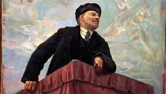 enící Lenin na obraze Isaaka Brodského