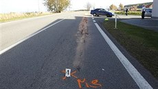 Snímek z místa nehody na návrší Medkovy kopce u Hlinska. Snímek z místa nehody na návrší Medkovy kopce u Hlinska.