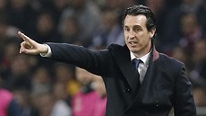 Unai Emery, trenér Paris St. Germain, během utkání Ligy mistrů. Unai Emery, trenér Paris St. Germain, během utkání Ligy mistrů.