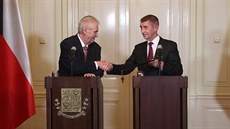 Prezident Milo Zeman povil éfa ANO Andreje Babie jednáním o sestavení vlády